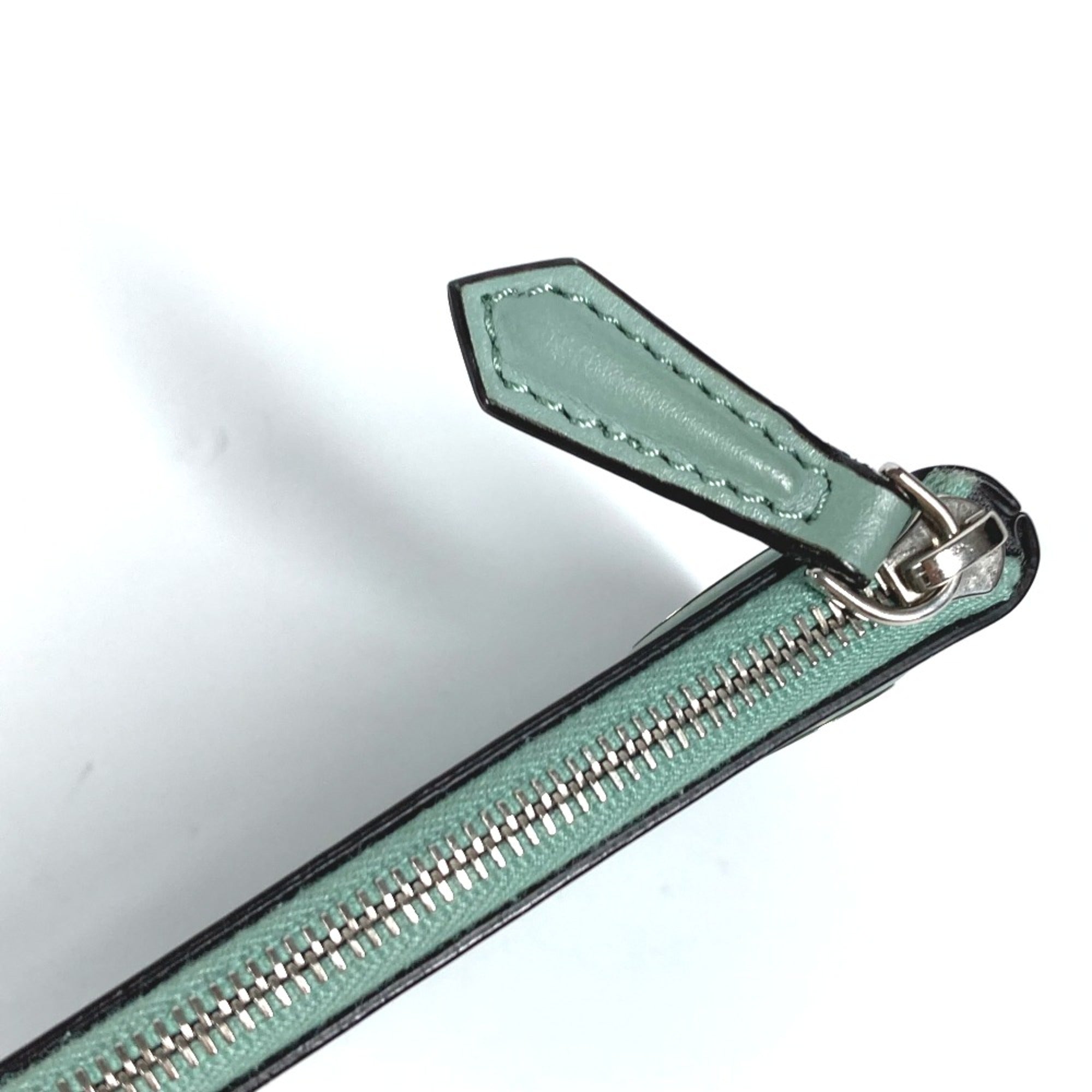 Fendi Green Leather Pouch