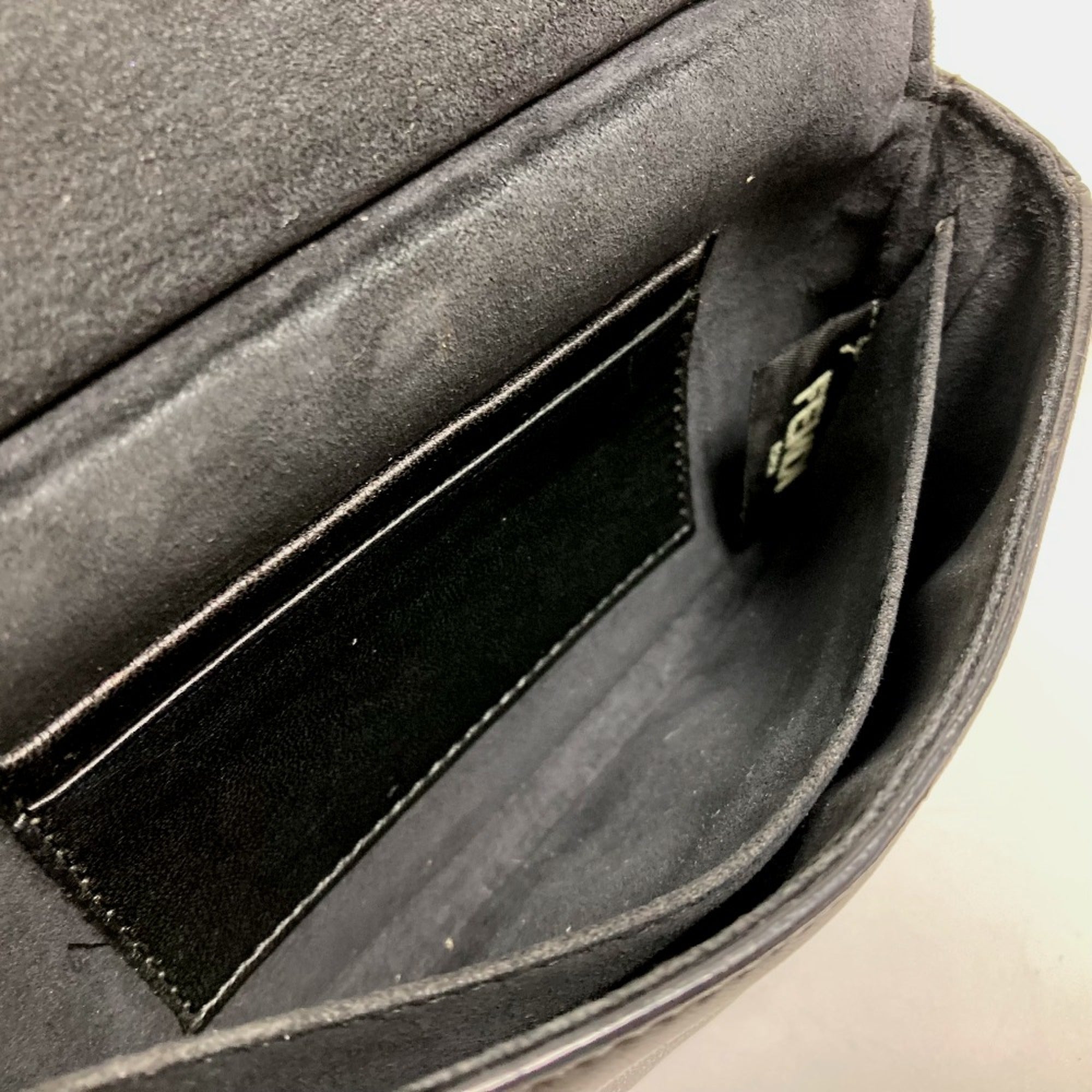 Fendi Black Leather Shoulder Bag