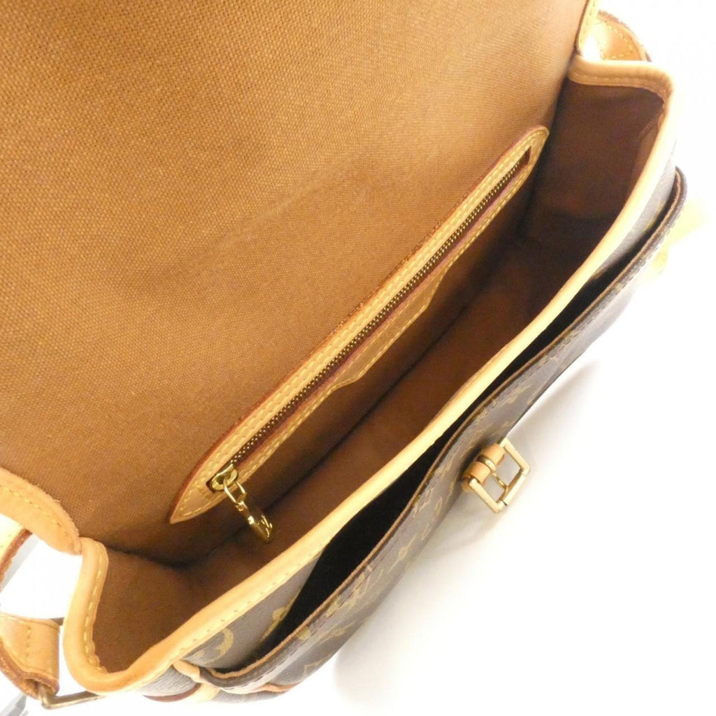 Louis Vuitton Brown Coated Canvas Shoulder Bag