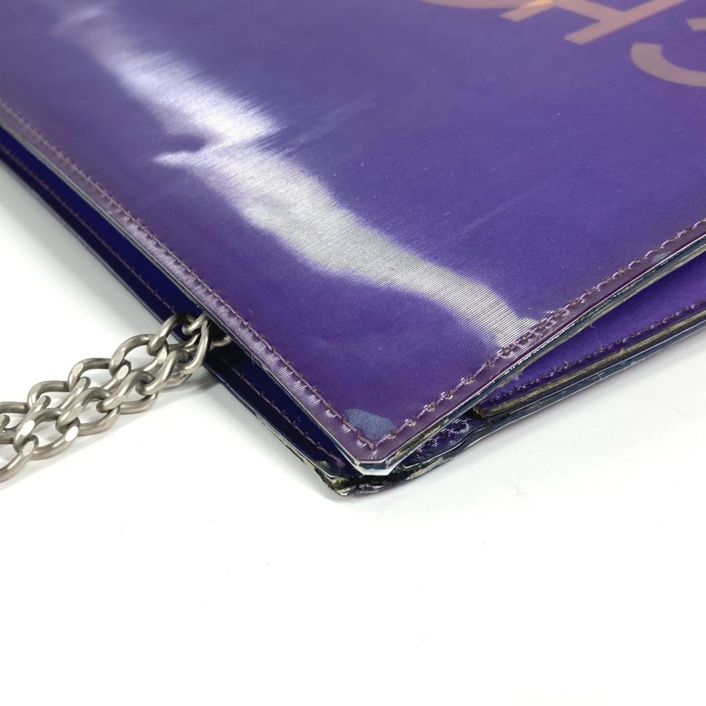 Chanel Purple Vinyl Shoulder Bag