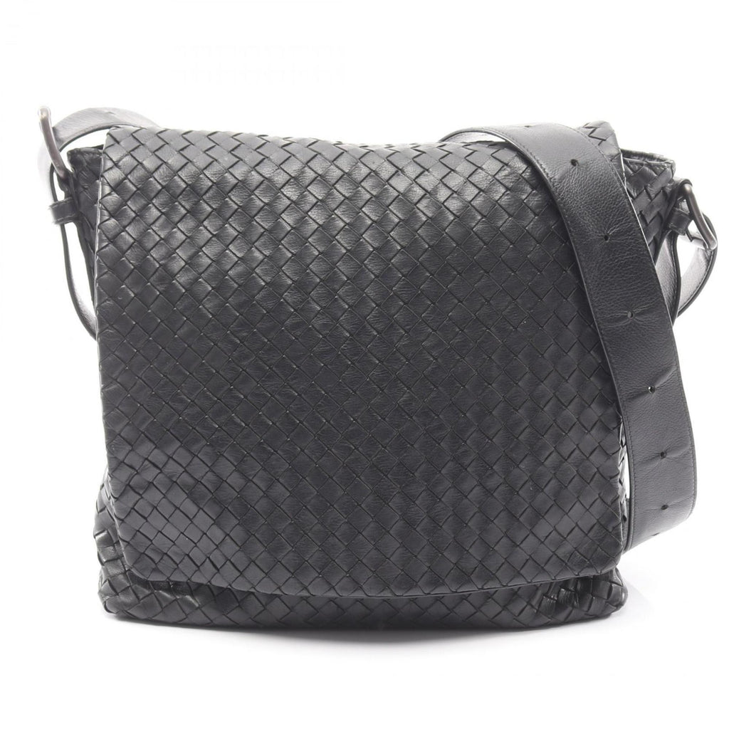 Bottega Veneta Black Leather Shoulder Bag