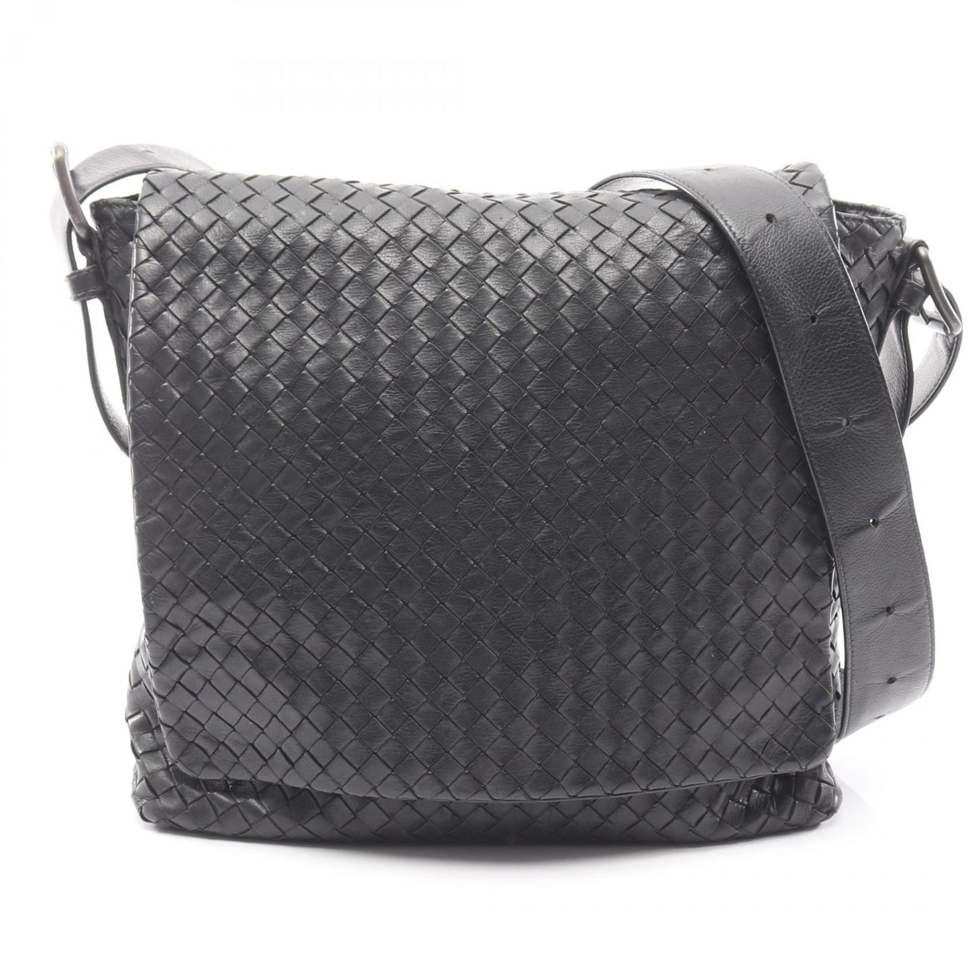 Bottega Veneta Black Leather Shoulder Bag