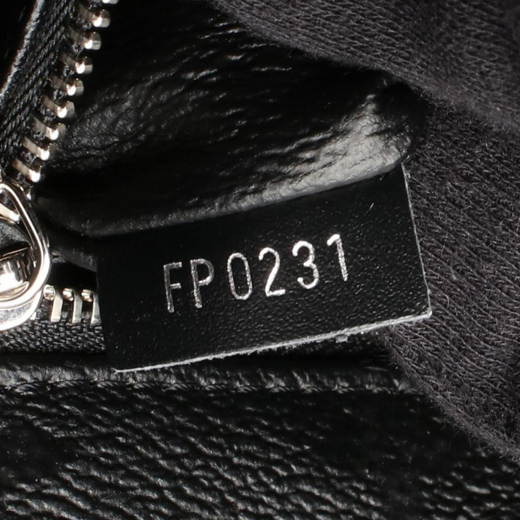 Louis Vuitton Black White Canvas Leather Tote Bag