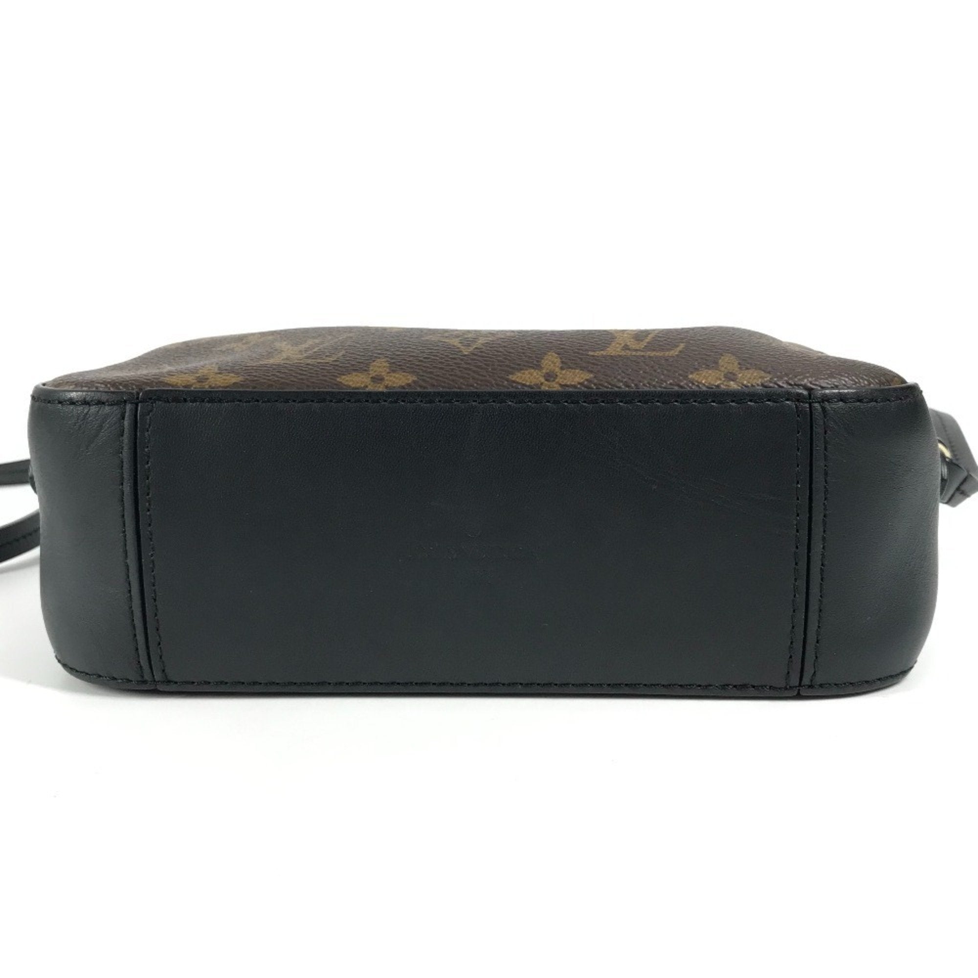 Louis Vuitton Black Brown Noir Monogram Pochette Shoulder Bag