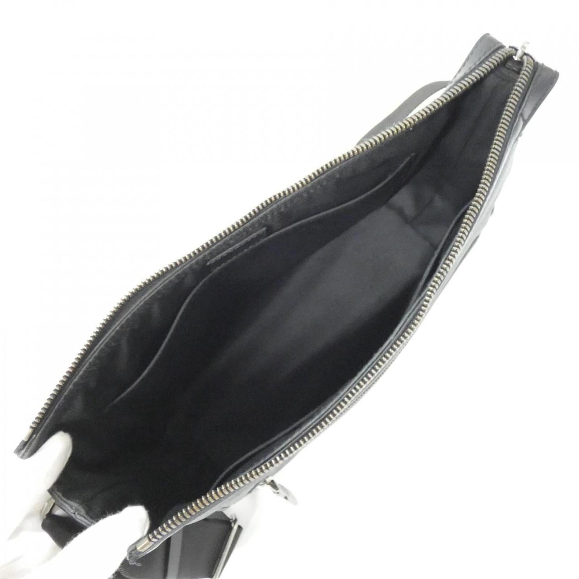 Louis Vuitton Black Coated Canvas Shoulder Bag