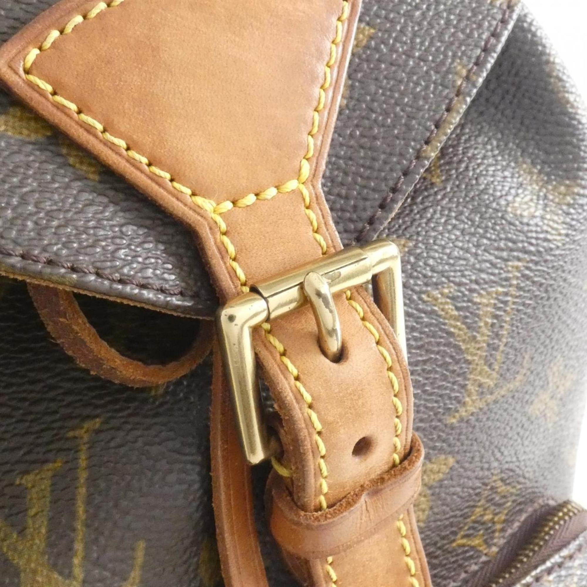 Louis Vuitton Marron Coated Canvas Backpack