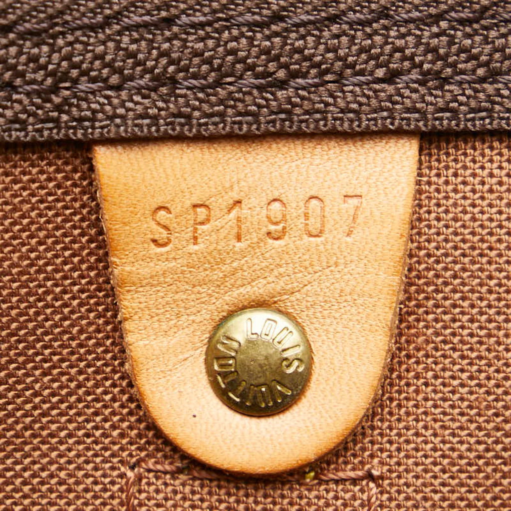 Louis Vuitton Brown Pvc Leather Boston Bag