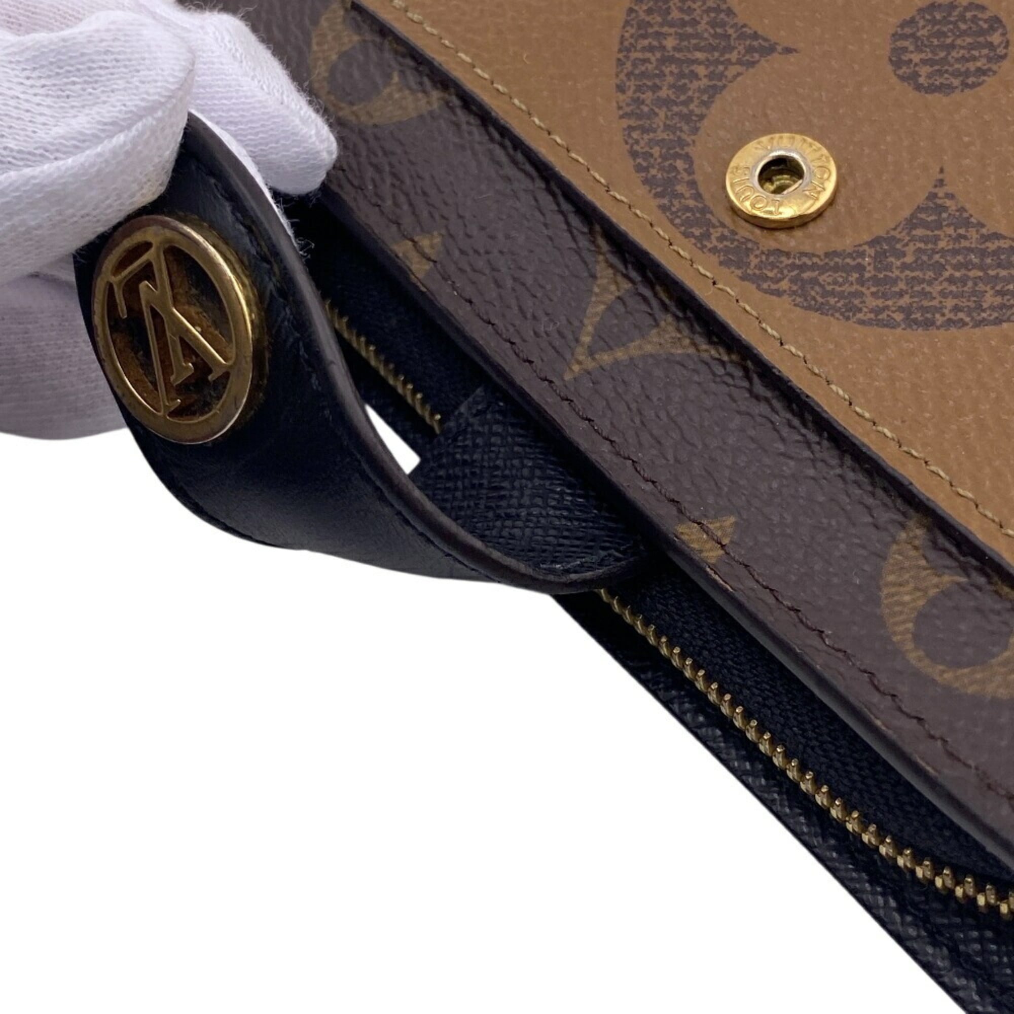Louis Vuitton Brown Leather Wallet
