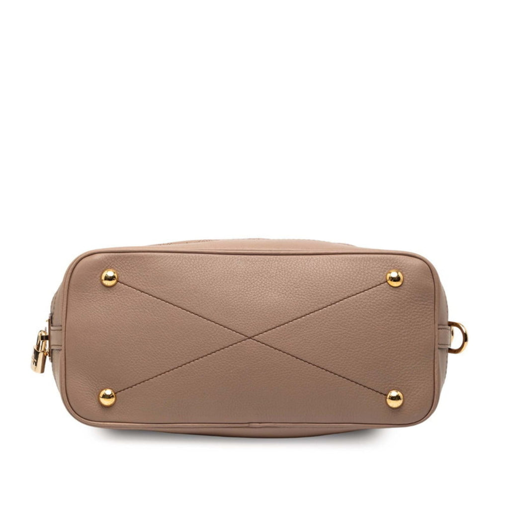 Louis Vuitton Monogram Brown Leather Handbag Shoulder Bag