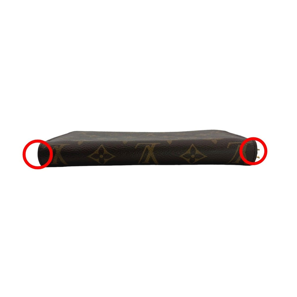 Louis Vuitton Monogram Brown Fuchsia Monogram Long Wallet