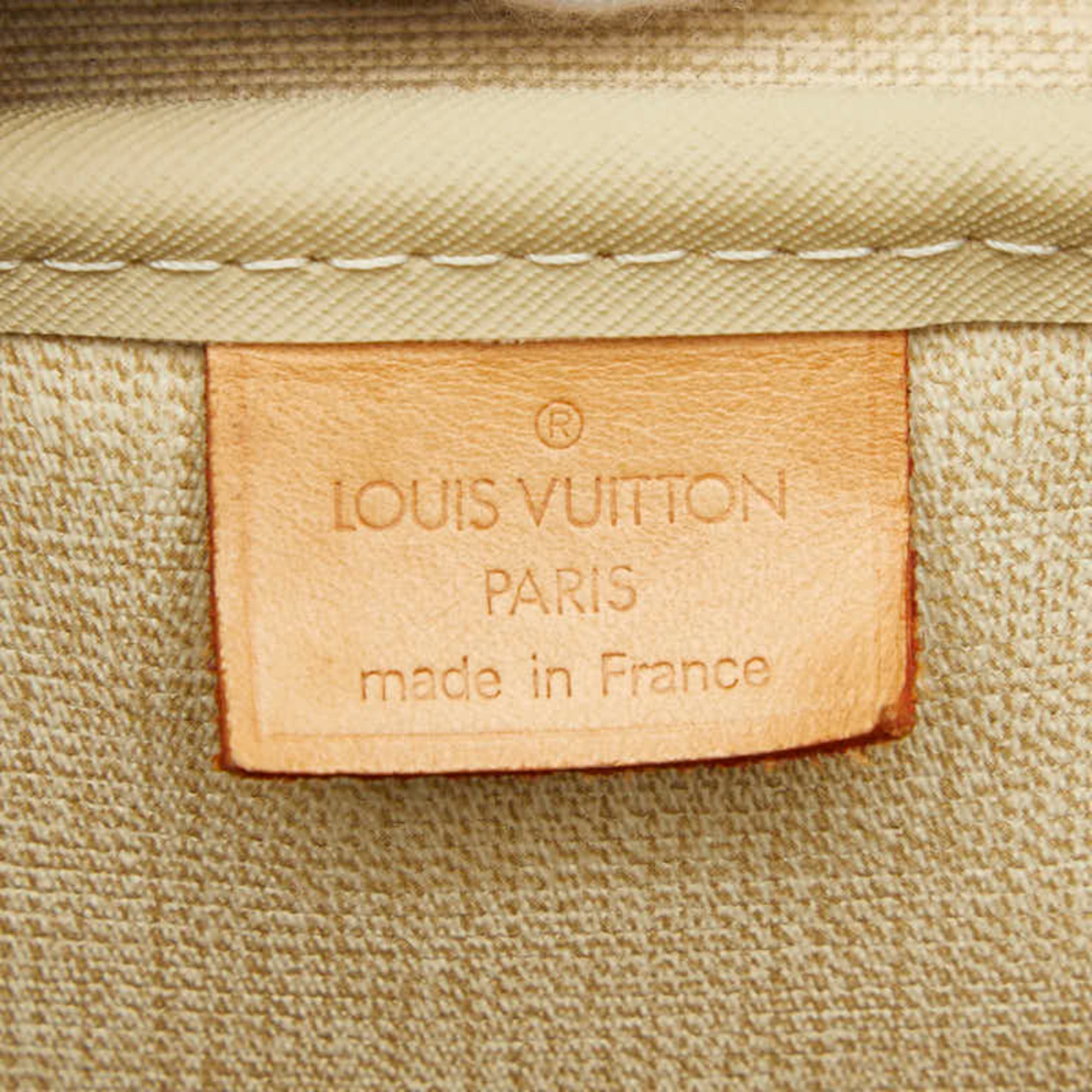 Louis Vuitton Brown Pvc Leather Handbag