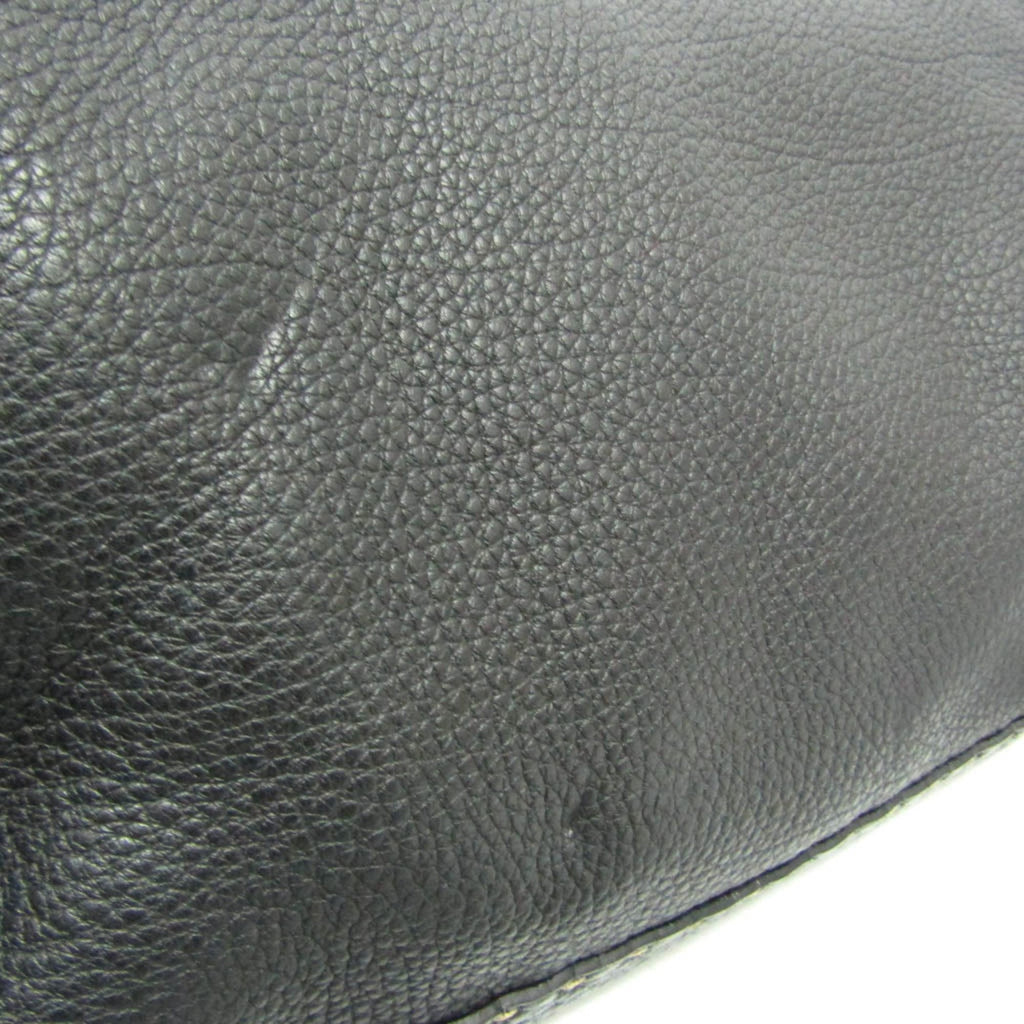 Fendi Selleria Black Leather Messenger Bag Shoulder Bag