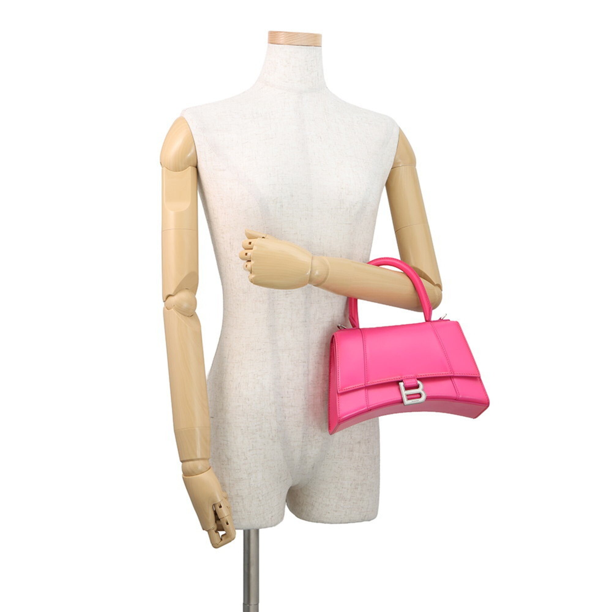 Balenciaga Pink Leather Handbag Shoulder
