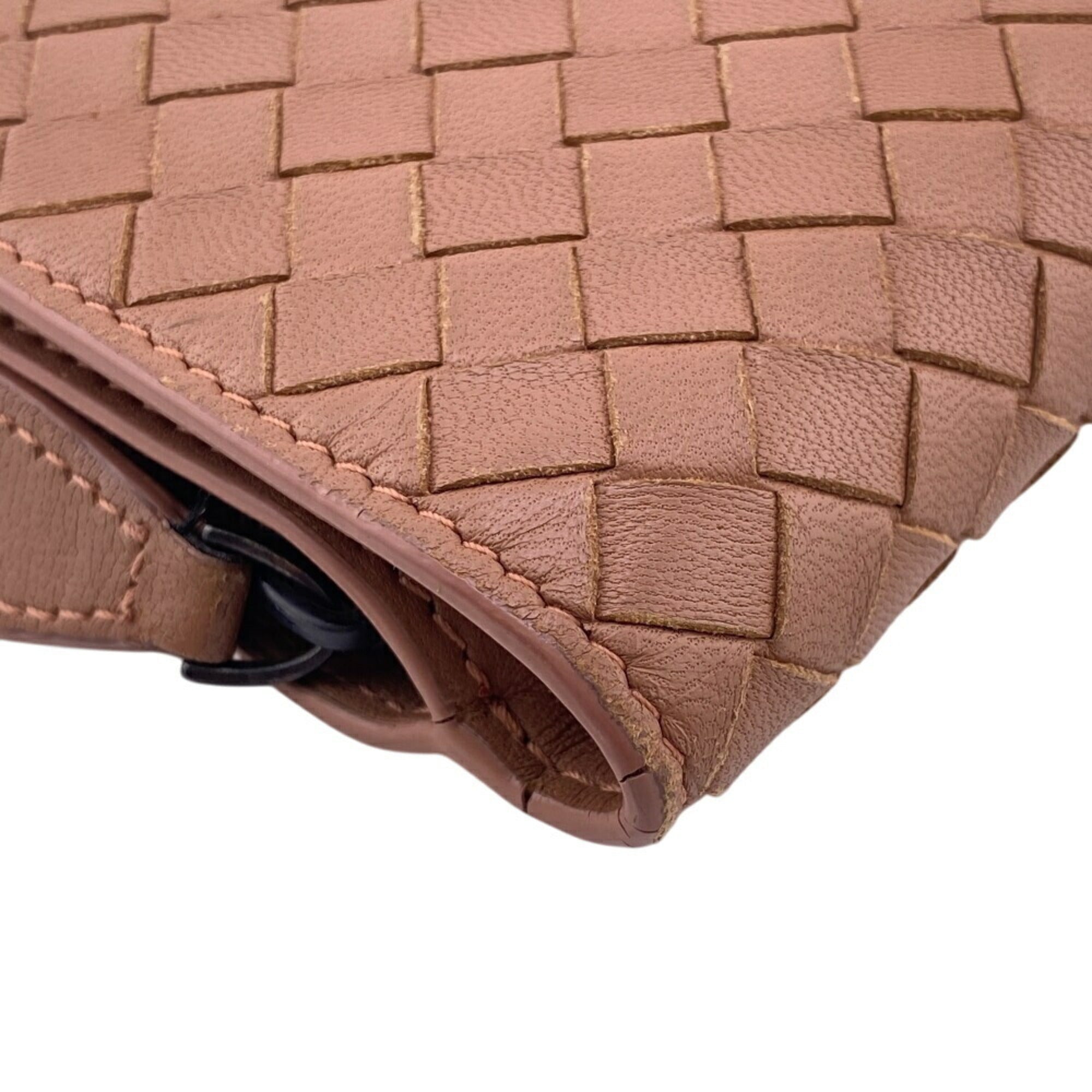 Bottega Veneta Intrecciato Pink Intrecciato Wallet (Bi-Fold)