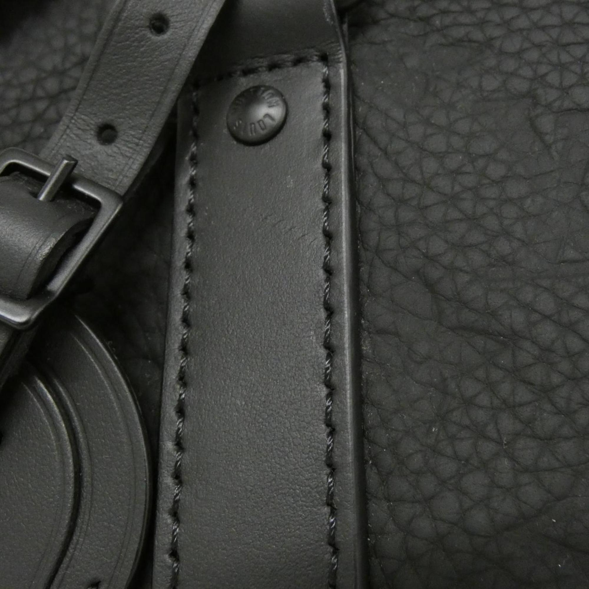 Louis Vuitton Black Leather Boston Bag