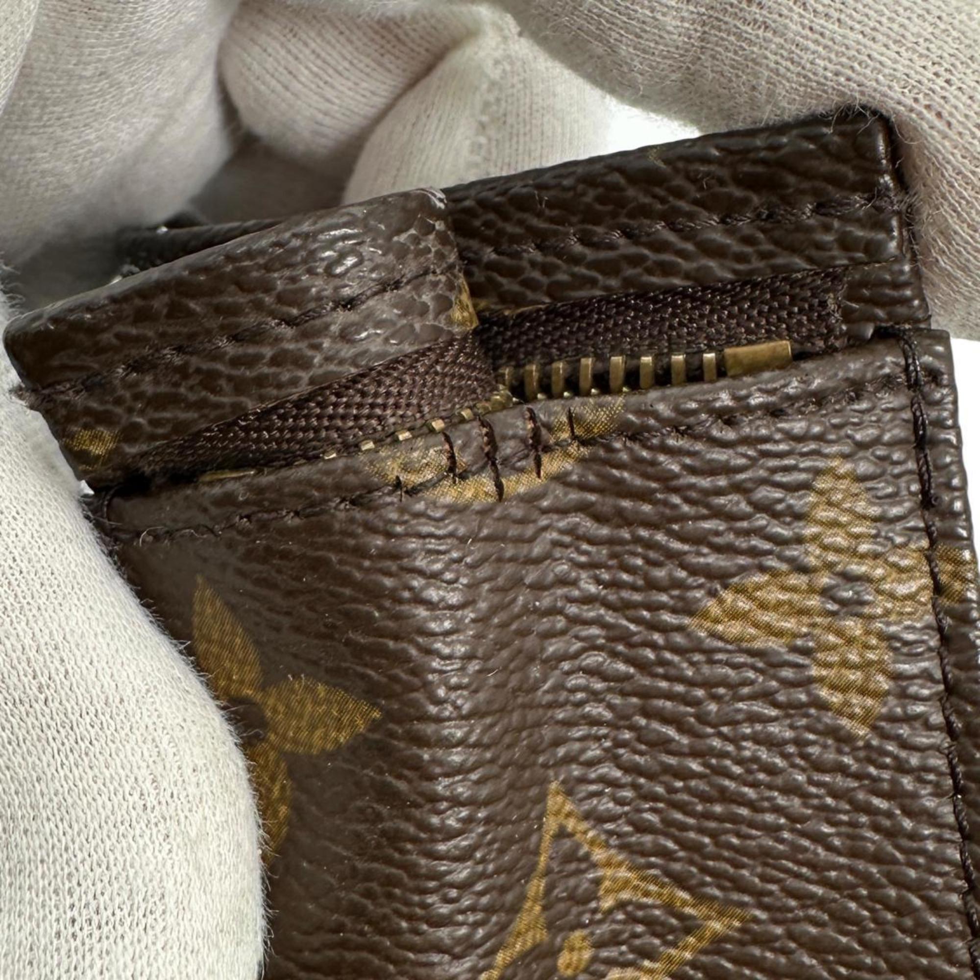 Louis Vuitton Brown Monogram Canvas Pochette Pouch Wash Bag