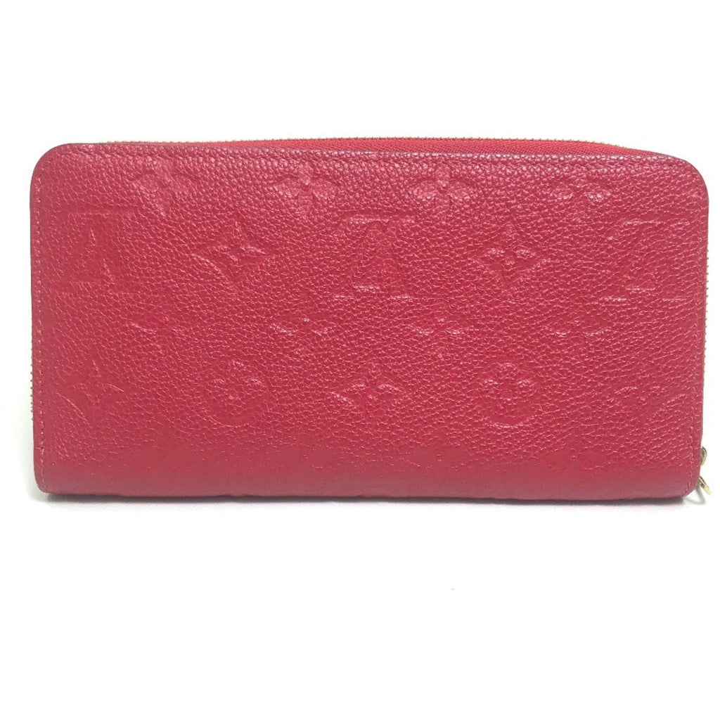 Louis Vuitton Monogram Empreinte Cherry Red Color Monogram Empreinte Long Wallet
