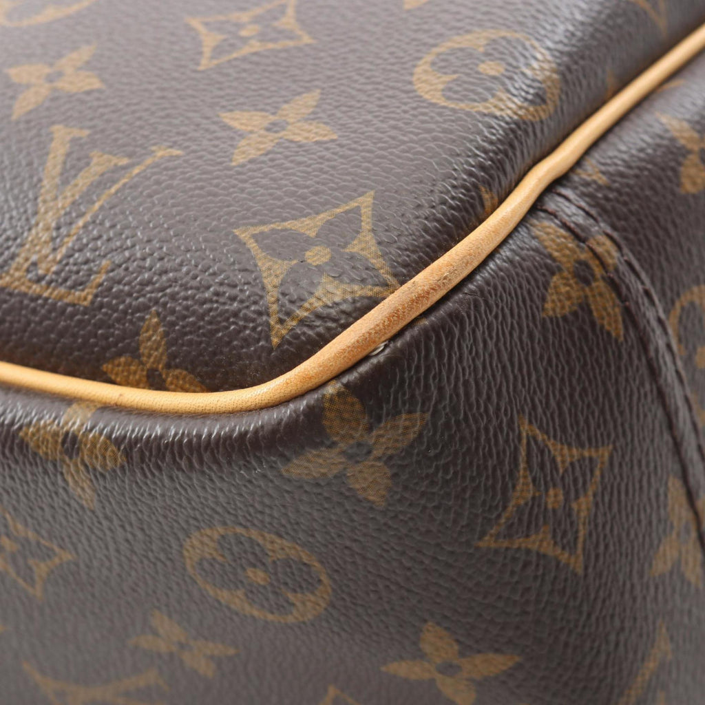 Louis Vuitton Brown Monogram Coated Canvas Leather Handbag