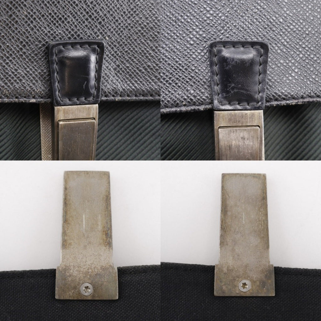 Louis Vuitton Black Noir Taiga Leather Shoulder Bag