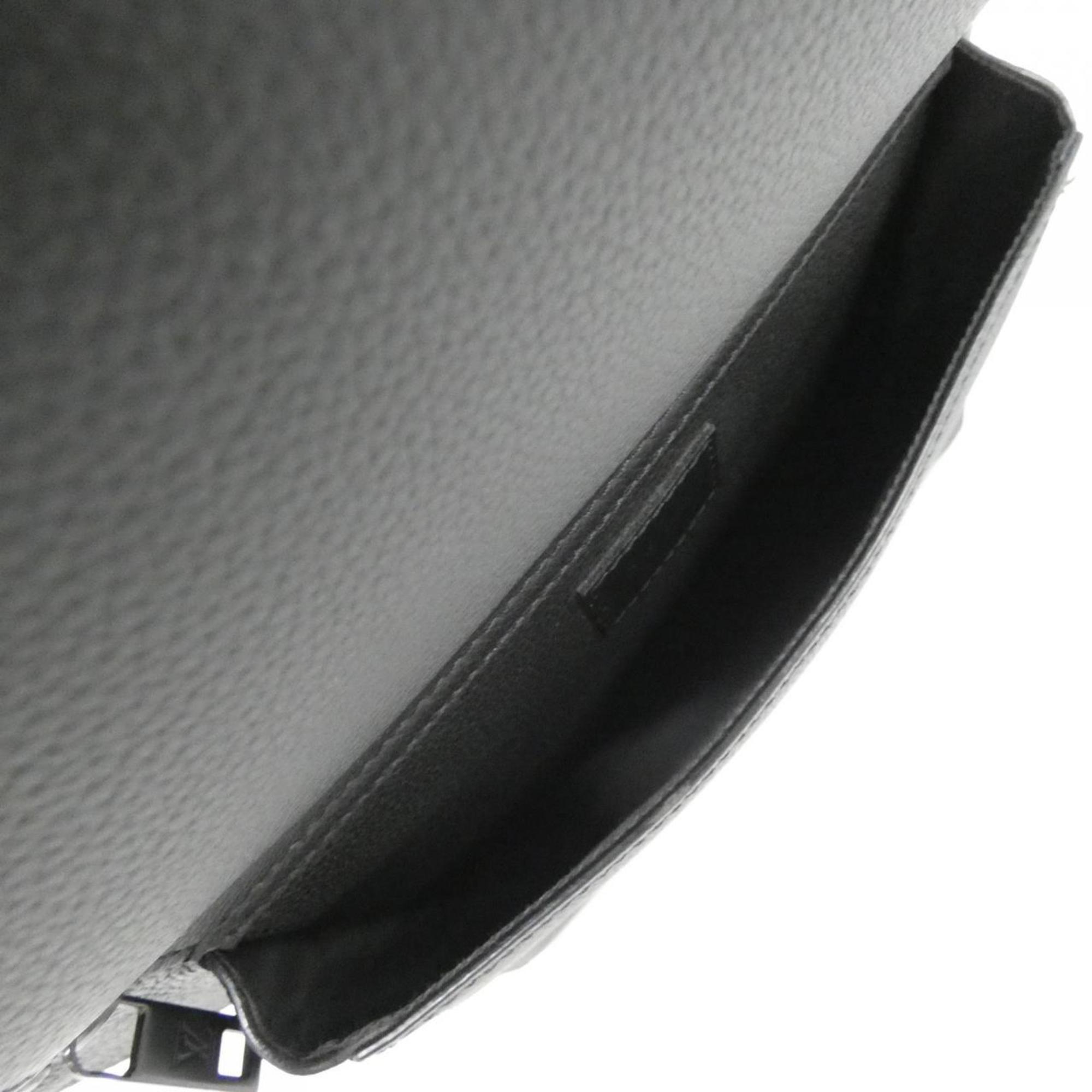 Louis Vuitton Black Leather Shoulder Bag