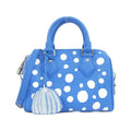 Louis Vuitton Blanc Blue Leather Shoulder Bag