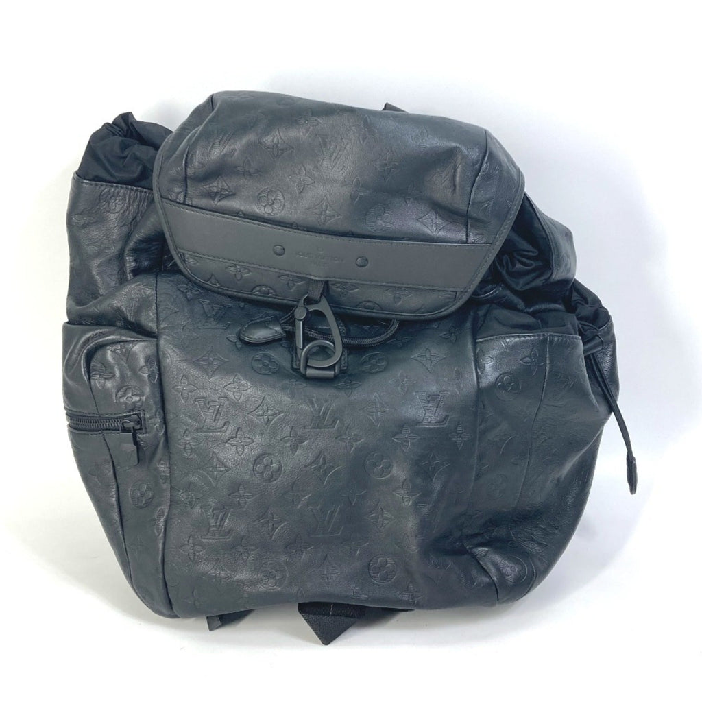 Louis Vuitton Black Leather Backpack