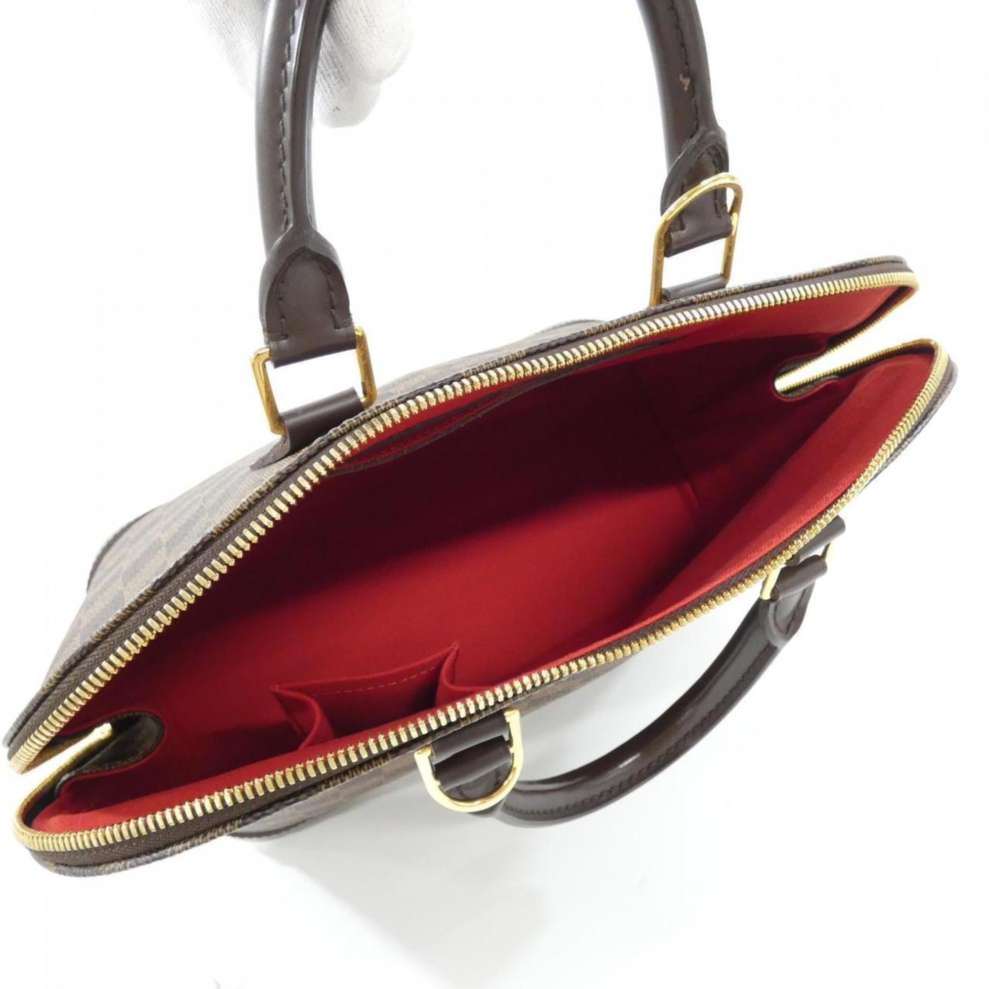 Louis Vuitton Brown Coated Canvas Handbag