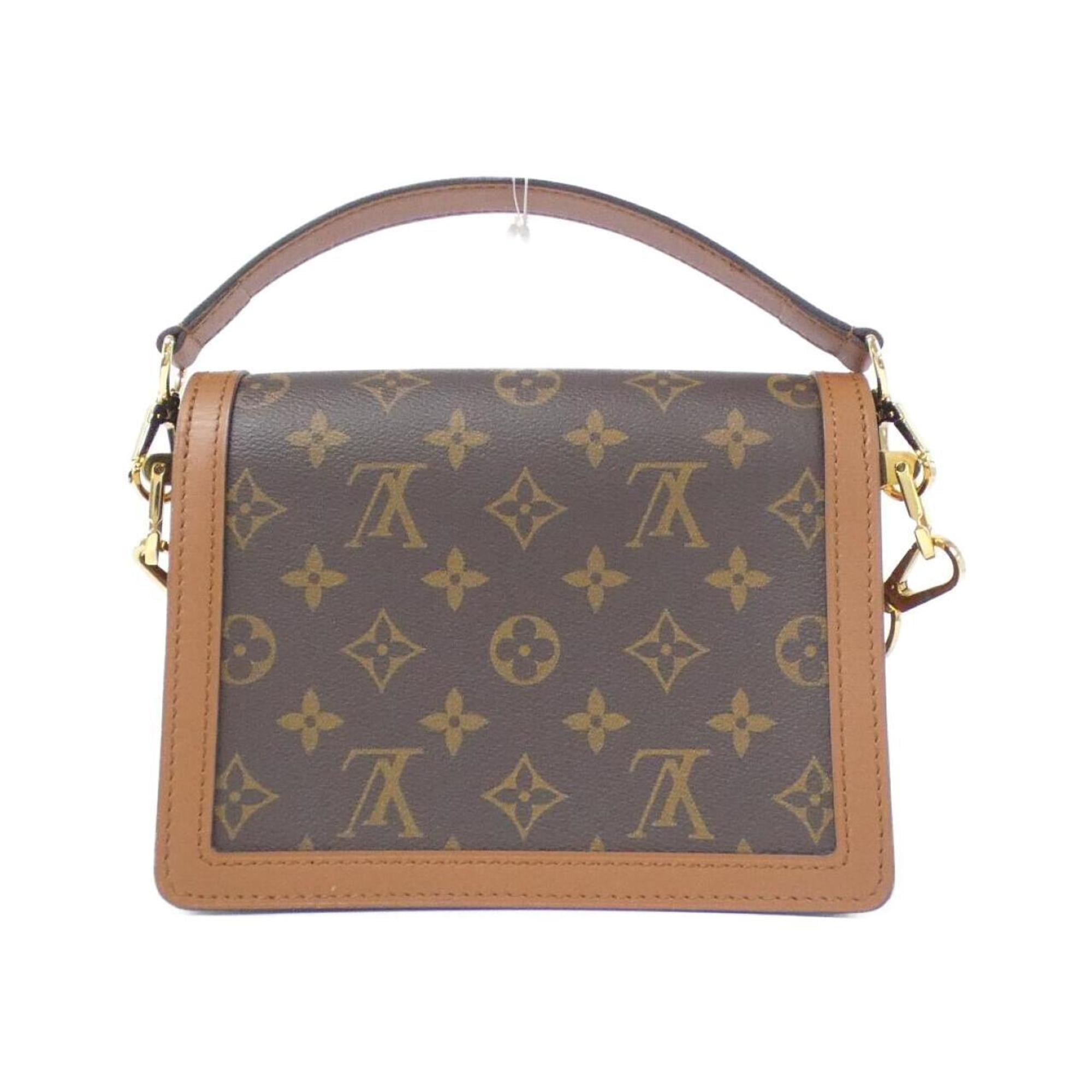 Louis Vuitton Marron Coated Canvas Leather Shoulder Bag