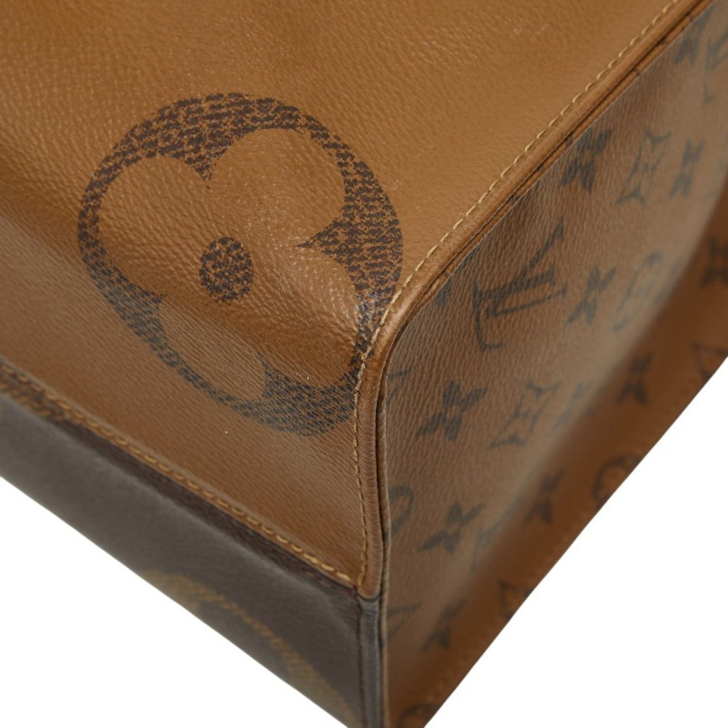 Louis Vuitton Brown Pvc Leather Handbag Shoulder Bag