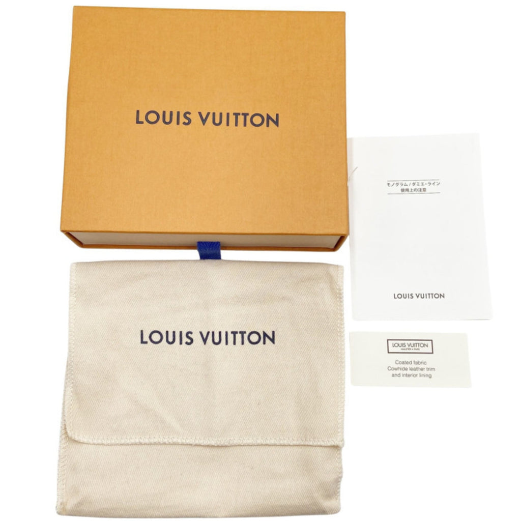 Louis Vuitton Brown Pvc Cuir Ombre Leather Wallet (Tri-Fold)
