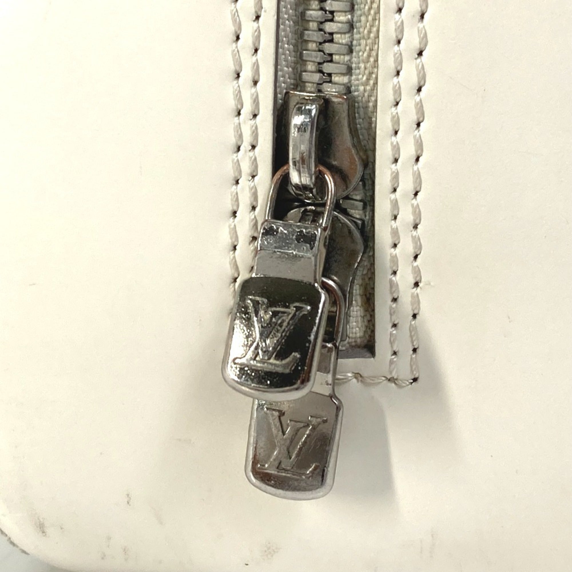 Louis Vuitton Epi Lv Off White White Epi Leather Boston Bag Handbag