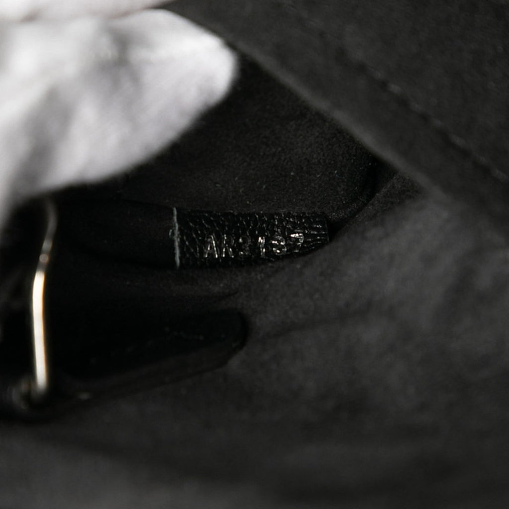 Louis Vuitton Black Noir Leather Handbag Shoulder Bag
