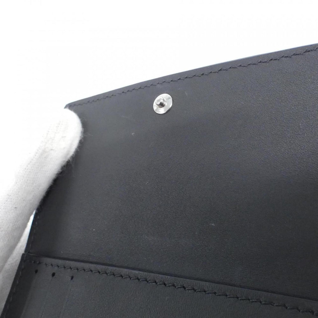 Louis Vuitton Black Leather Wallet (Tri-Fold)