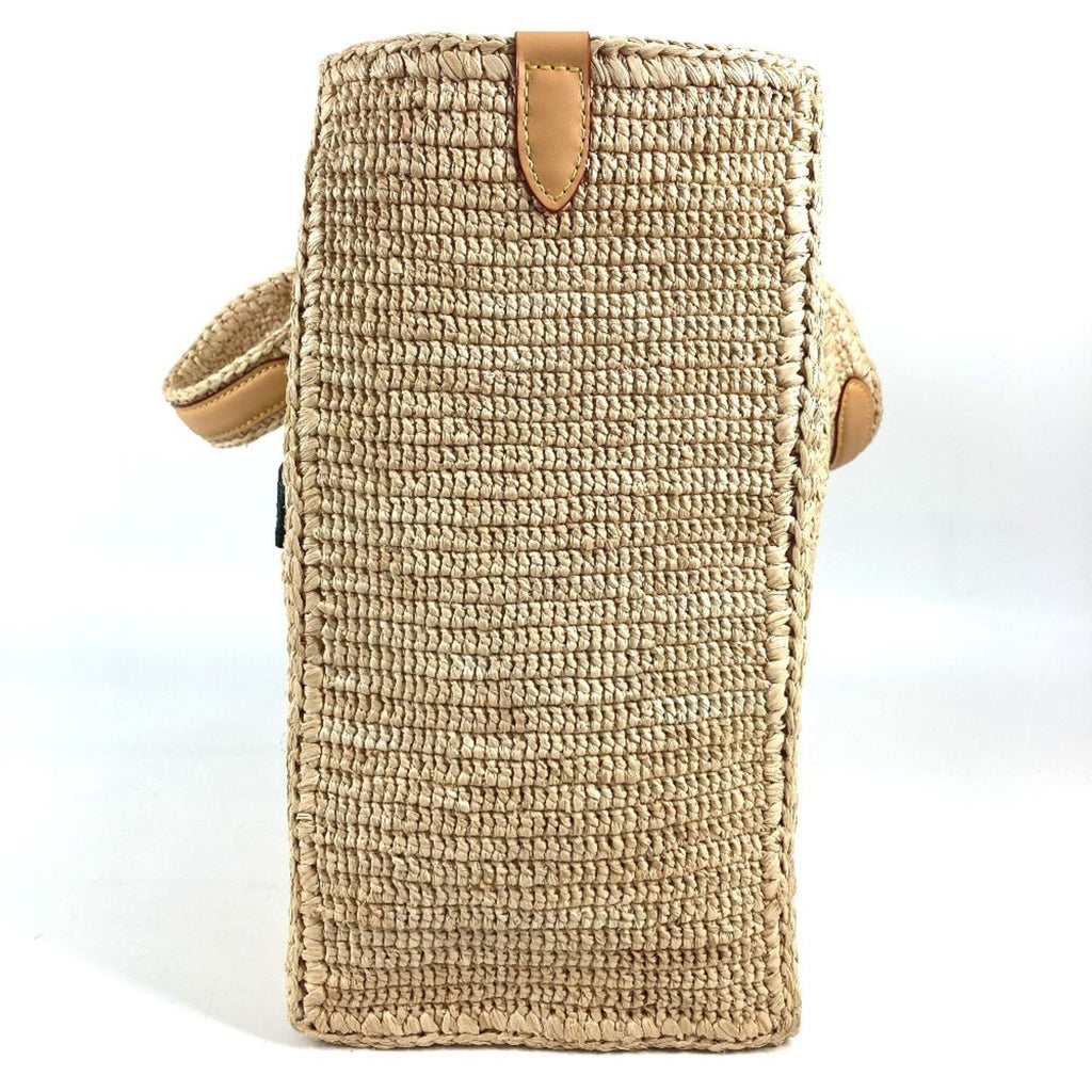 Louis Vuitton Natural Raffia Leather Handbag Shoulder Bag Tote Bag
