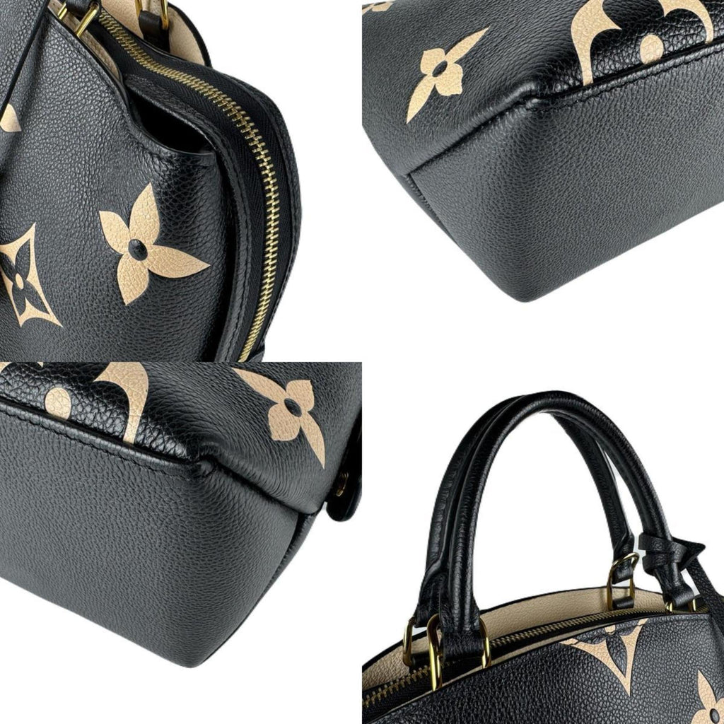 Louis Vuitton Beige Black Monogram Empreinte Handbag Shoulder Bag