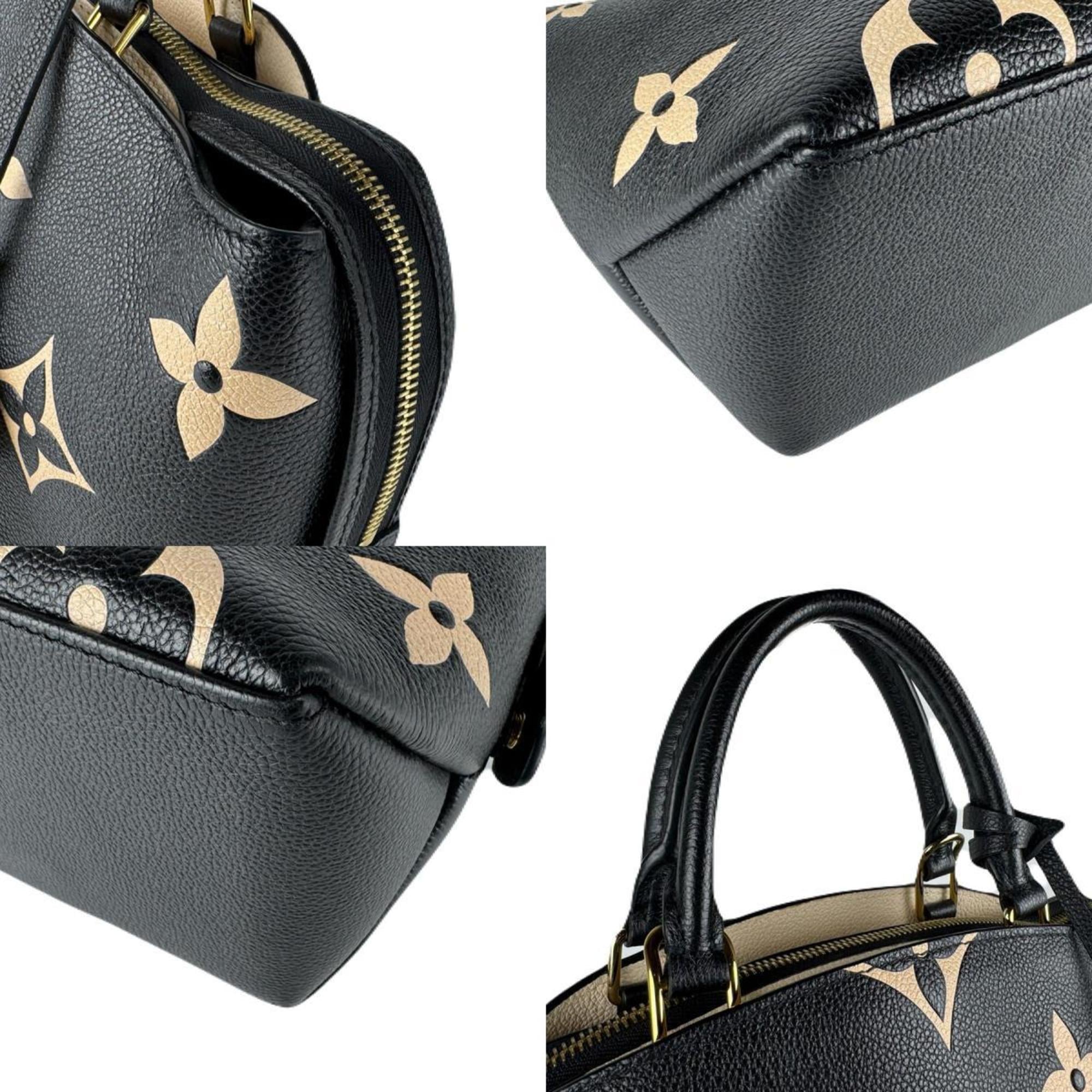 Louis Vuitton Beige Black Monogram Empreinte Handbag Shoulder Bag
