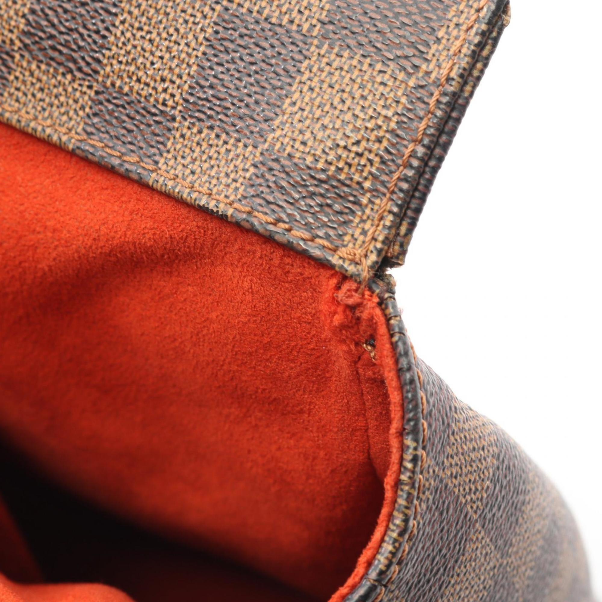 Louis Vuitton Brown Coated Canvas Pvc Leather Damier Canvas Tote Bag