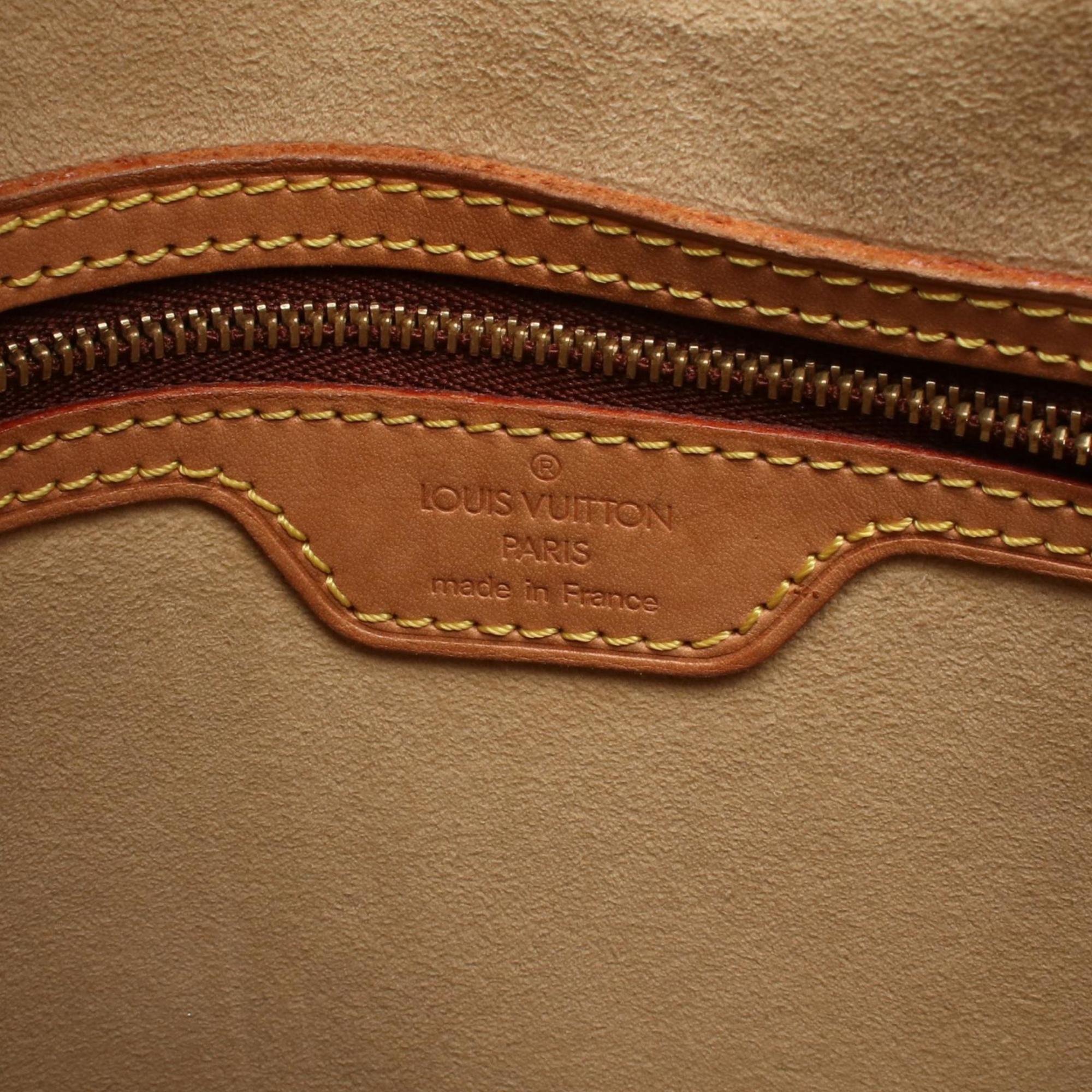 Louis Vuitton Monogram Brown Coated Canvas Leather Shoulder Bag