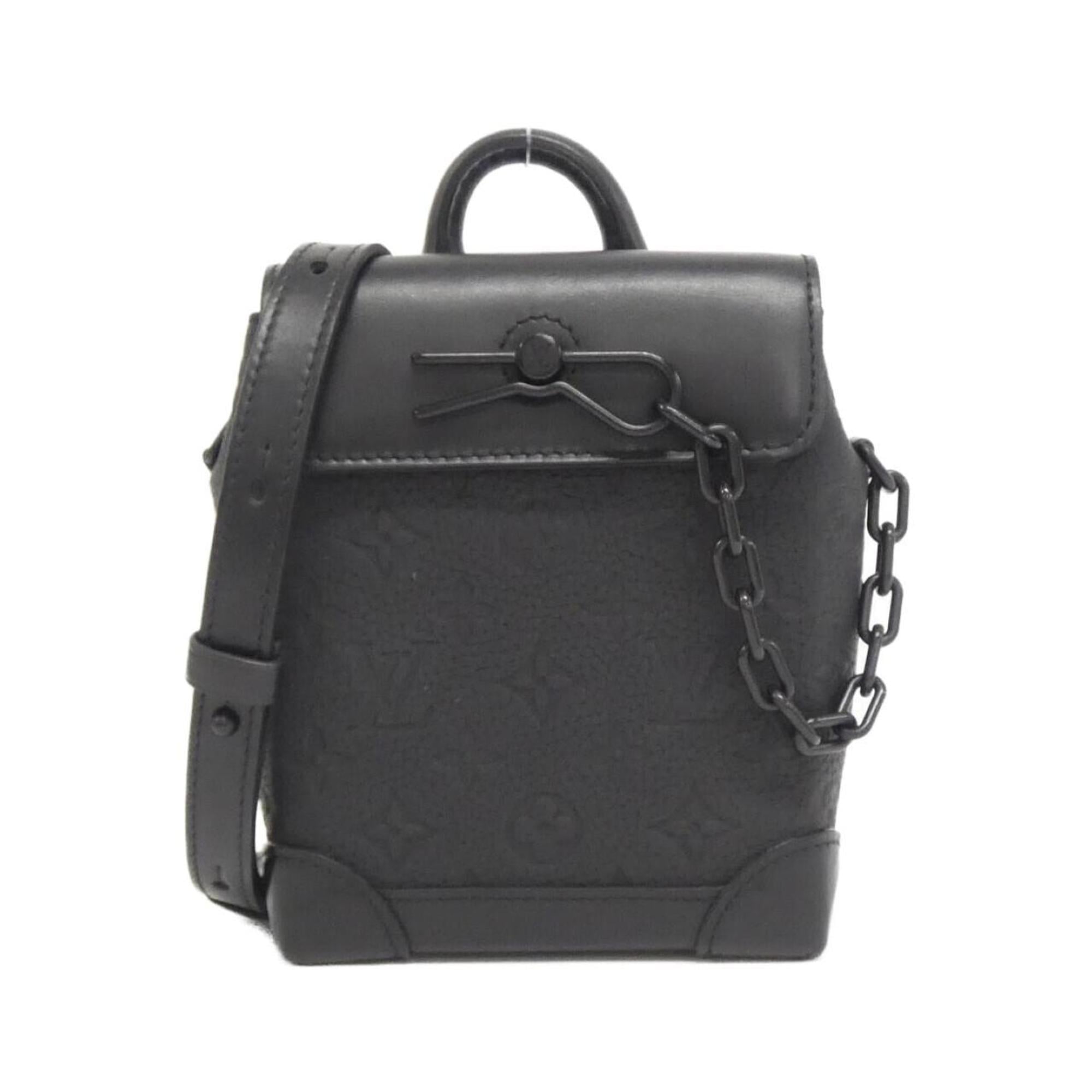 Louis Vuitton Black Leather Shoulder Bag