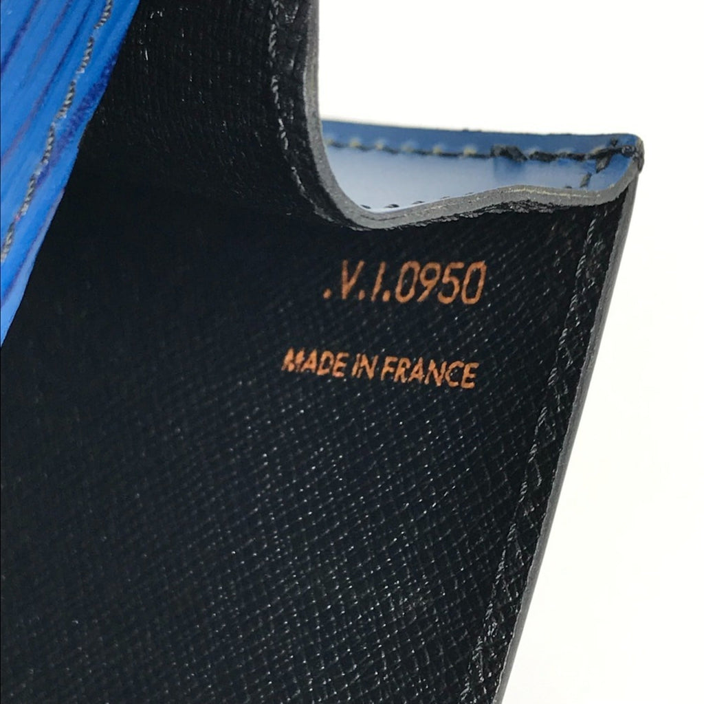 Louis Vuitton Blue Galle Toledo Blue Epi Leather Clutch Bag Pouch