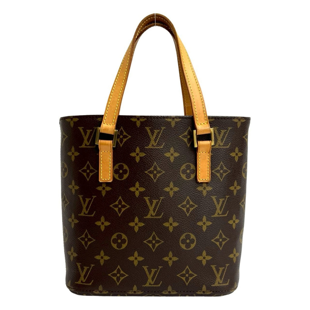 Louis Vuitton Brown Leather Pvc Handbag Tote Bag