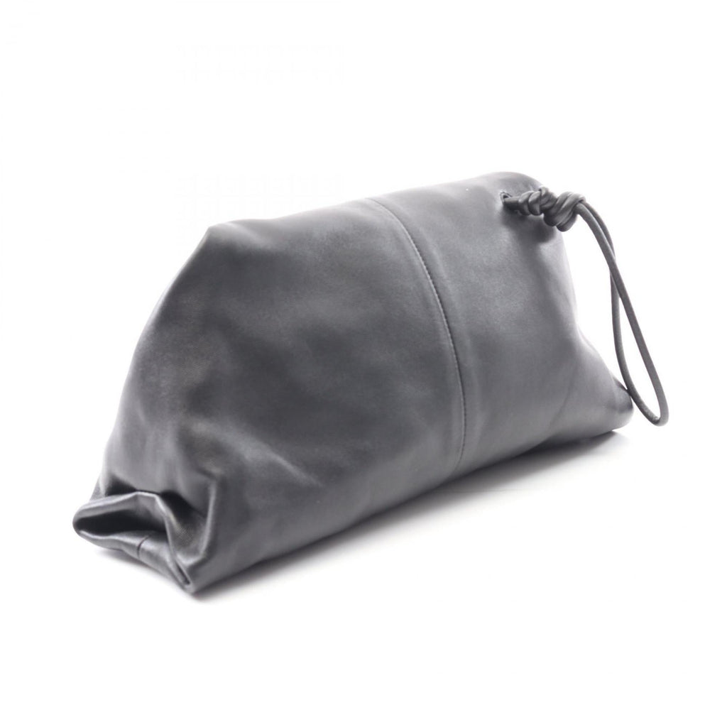 Bottega Veneta Black Leather Clutch Bag