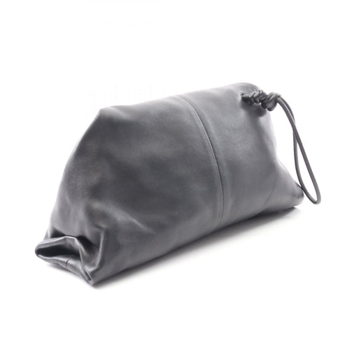 Bottega Veneta Black Leather Clutch Bag