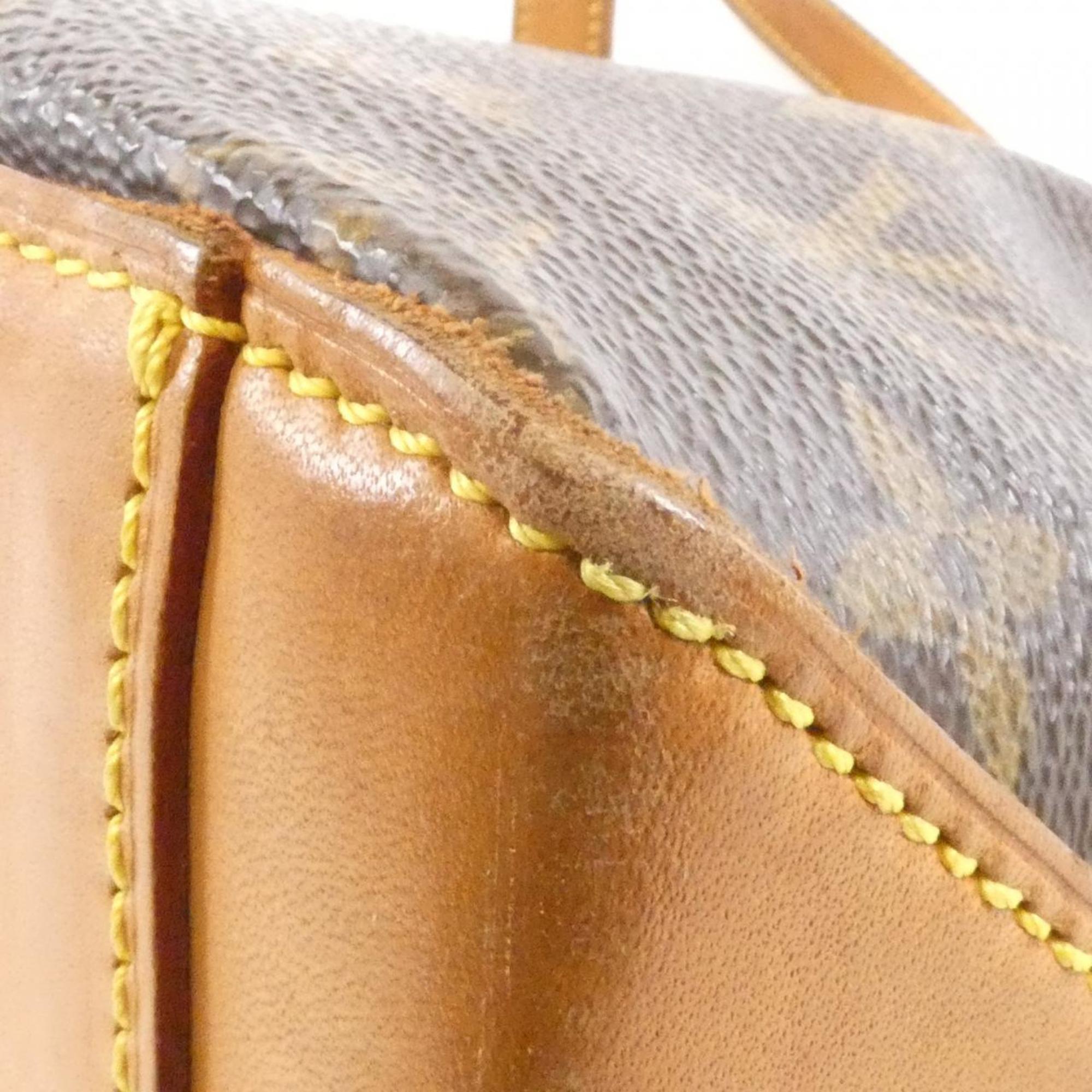 Louis Vuitton Brown Coated Canvas Handbag