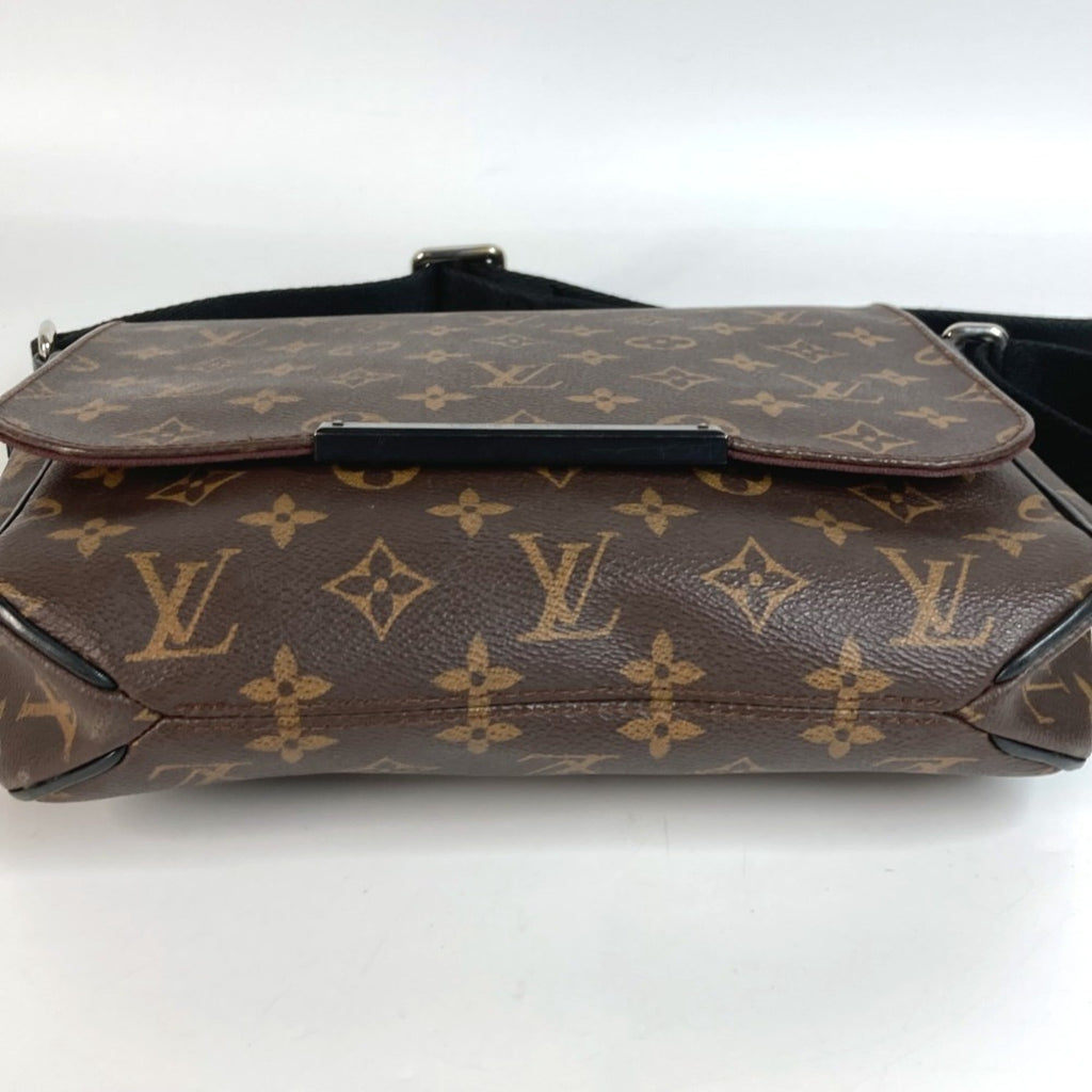 Louis Vuitton Black Brown Monogram Messenger Bag Shoulder Bag