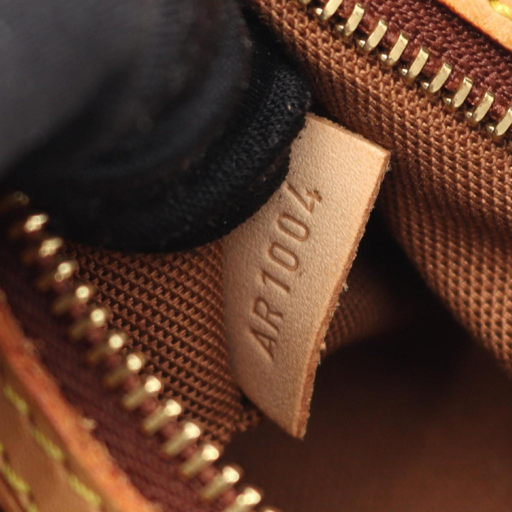 Louis Vuitton Brown Coated Canvas Leather Shoulder Bag