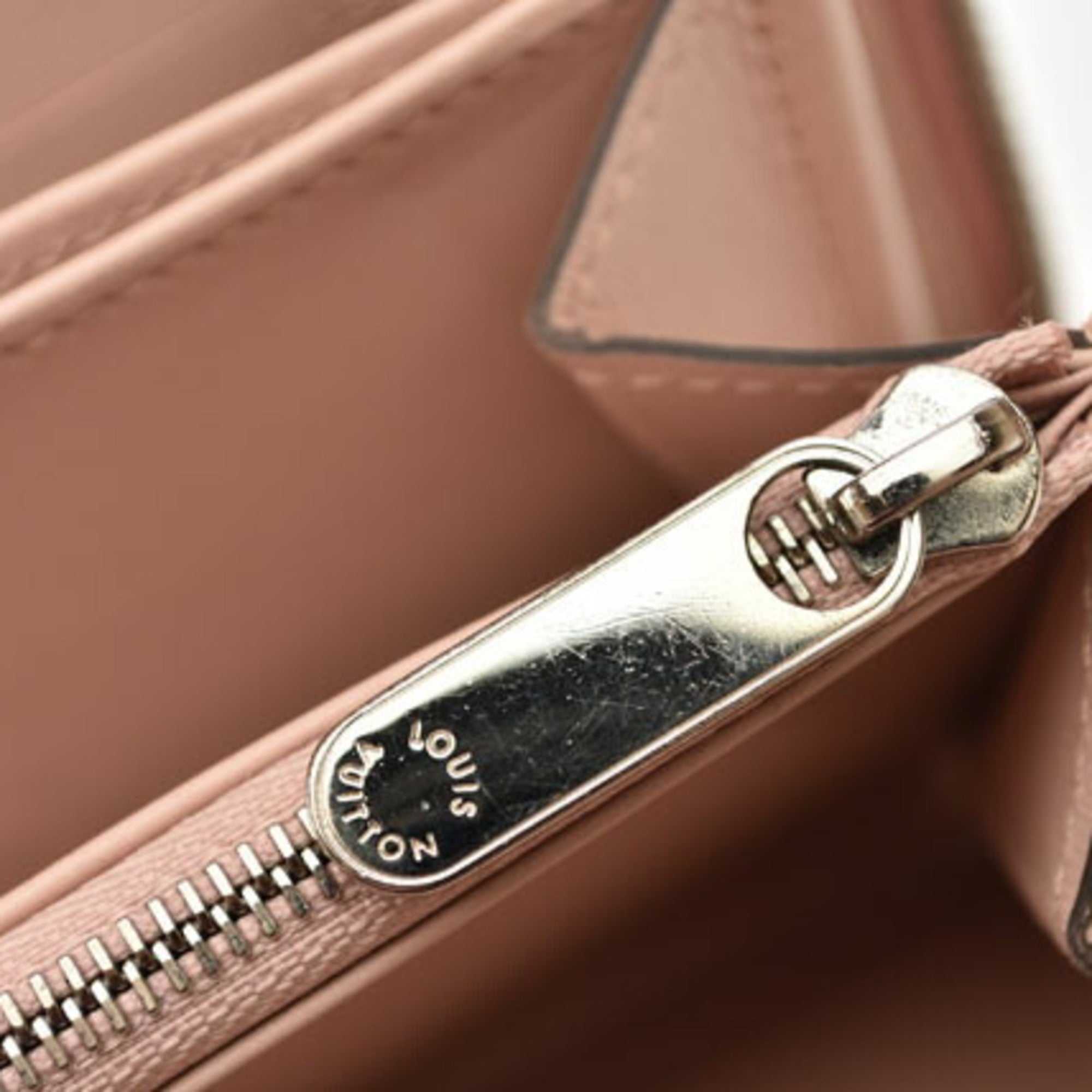 Louis Vuitton Magnolia Pink Leather Long Wallet