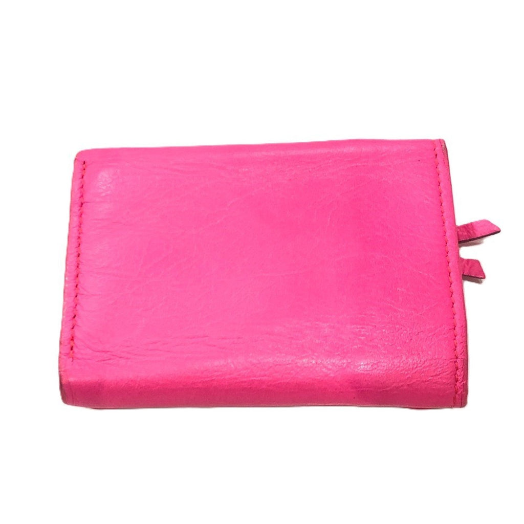 Balenciaga Pink Leather Wallet (Tri-Fold)