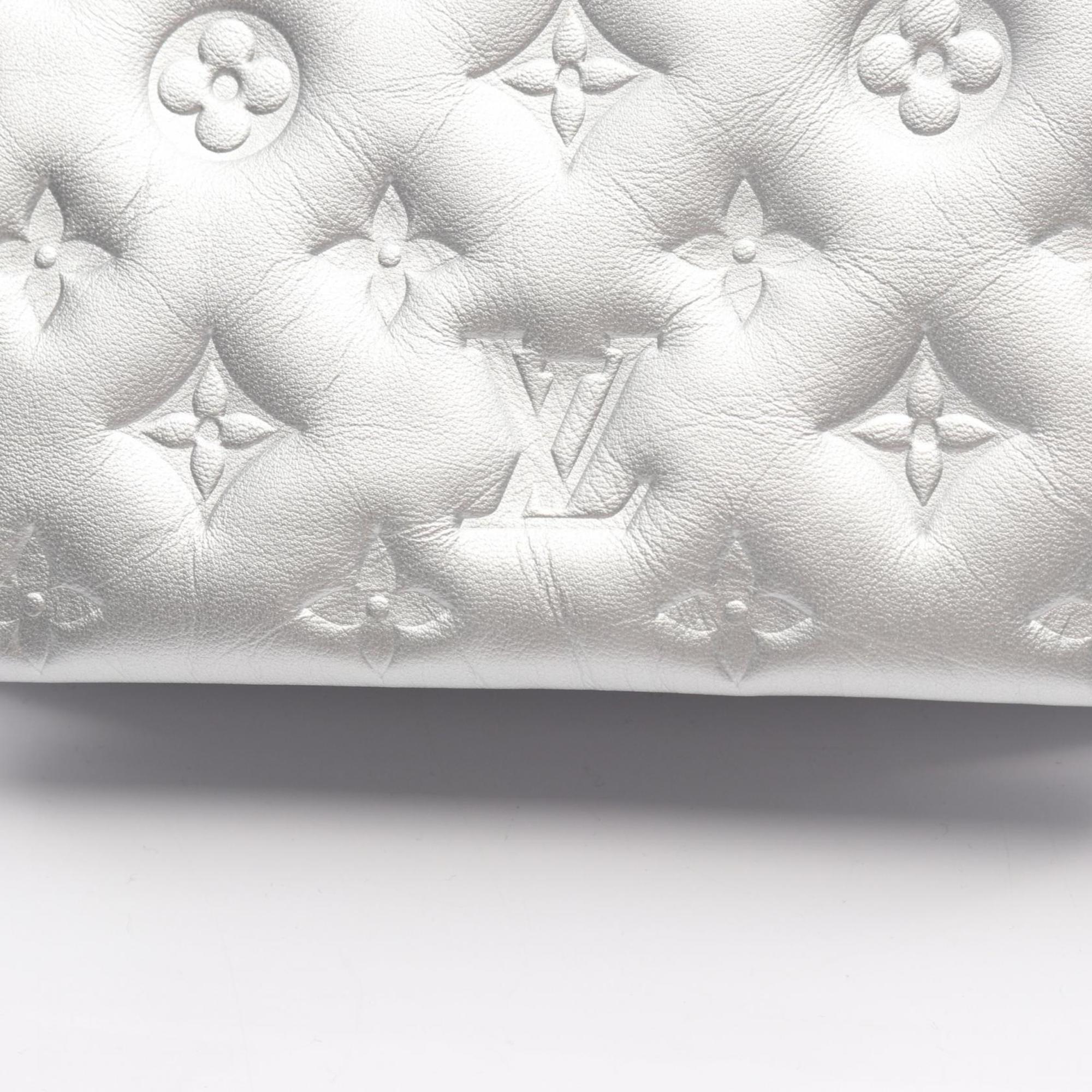 Louis Vuitton Silver Leather Shoulder Bag