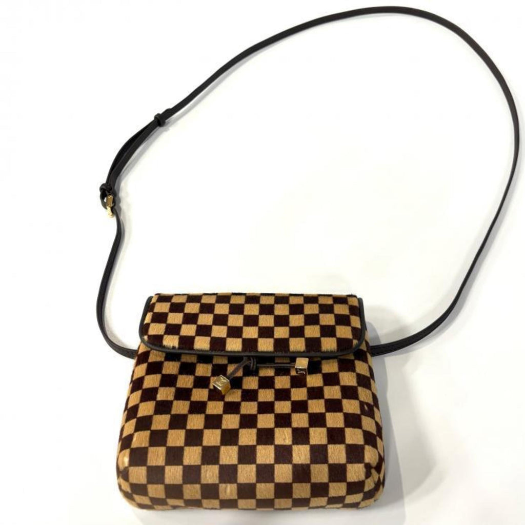 Louis Vuitton Brown Leather Shoulder Bag